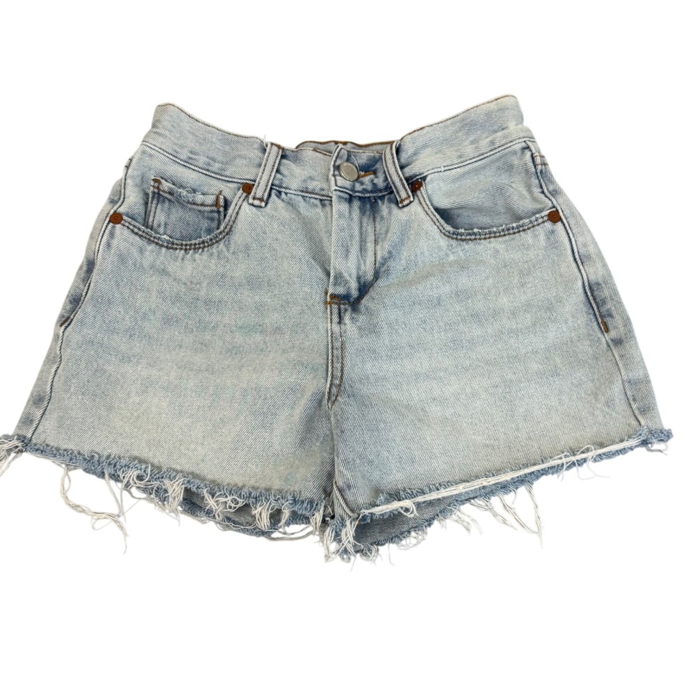 BlankNYC Denim Shorts Kids Size 10 Distressed Cutoff Raw Hem Light Wash